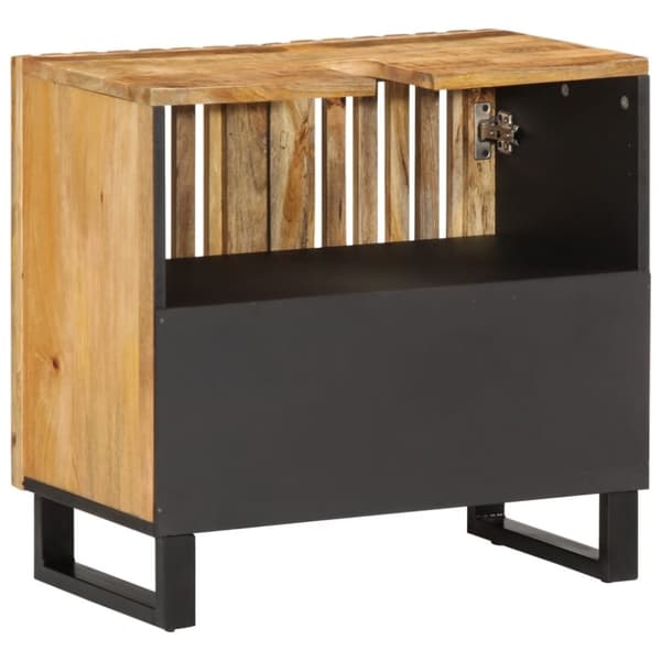 vidaXL Servantskap 62x34x58 cm grov heltre mango