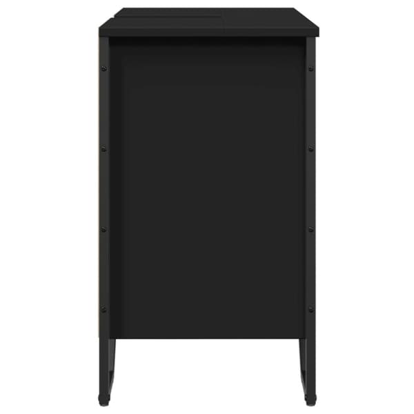 vidaXL Servantskap svart 60x35x60 cm konstruert tre