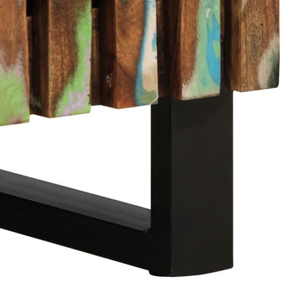 vidaXL væghængt badeværelsesskab 38x34x58 cm massivt akacietræ