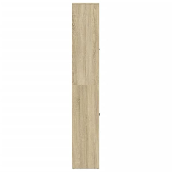 vidaXL Kylpyhuonekaappi Sonoma-tammi 30x30x183,5 cm lastulevy