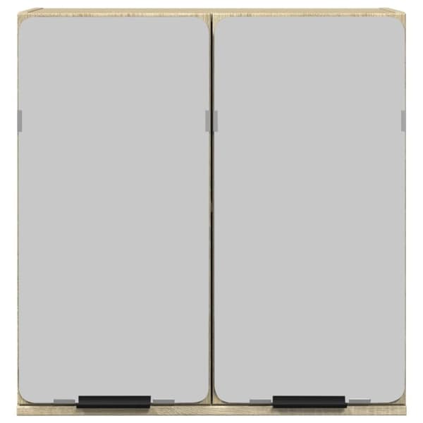vidaXL Kylpyhuoneen peilikaappi Sonoma-tammi 64,5x20x66,5 cm lastulevy