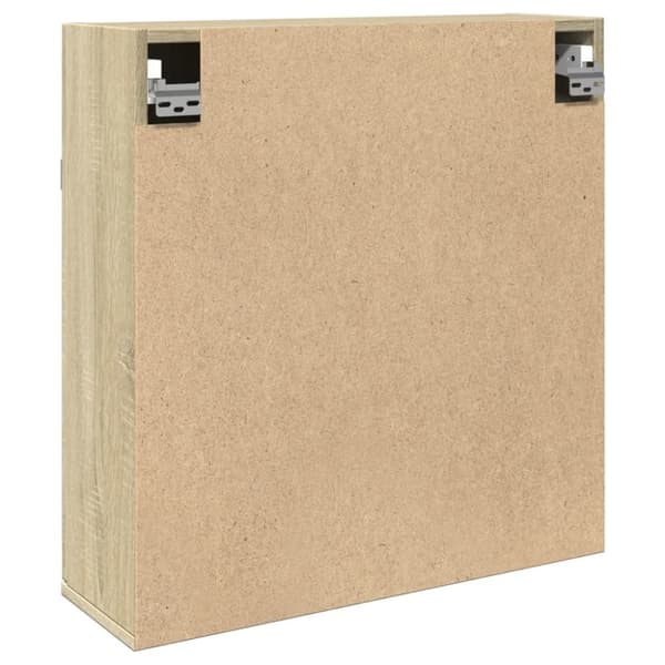 vidaXL Kylpyhuoneen peilikaappi Sonoma-tammi 64,5x20x66,5 cm lastulevy