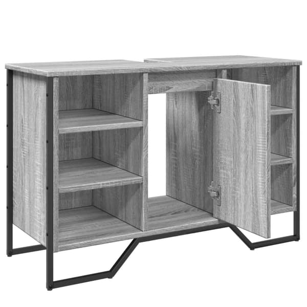 vidaXL Pesuallaskaappi harmaa Sonoma 91x35x60 cm tekninen puu