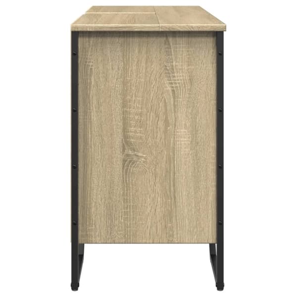 vidaXL underskab til håndvask 91x35x60 cm konstrueret træ sonoma-eg