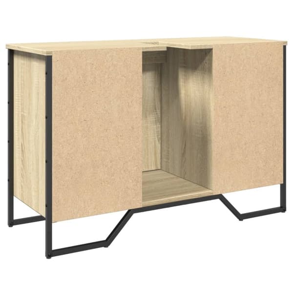 vidaXL underskab til håndvask 91x35x60 cm konstrueret træ sonoma-eg