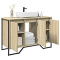 Miniatyrbillede 2 af 11: vidaXL underskab til håndvask 91x35x60 cm konstrueret træ sonoma-eg
