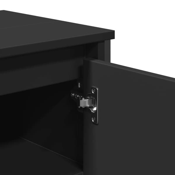 vidaXL Servantskap svart 91x35x60 cm konstruert tre