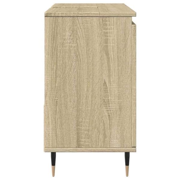 vidaXL Kylpyhuoneen allaskaappi Sonoma-tammi 65x33x60 cm tekninen puu