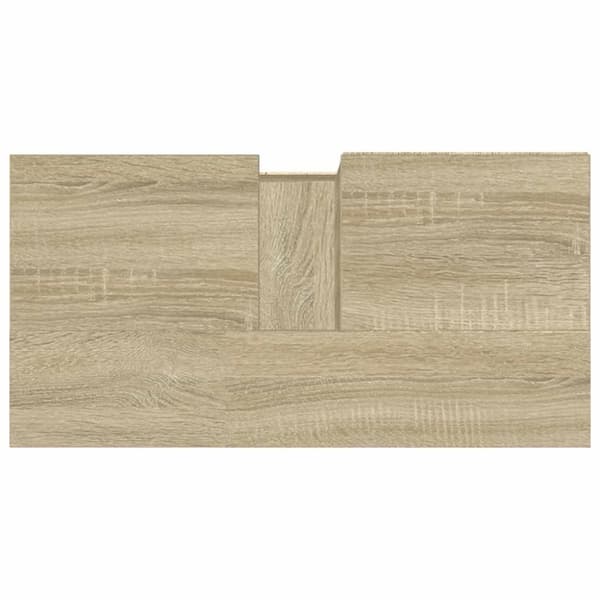 vidaXL Kylpyhuoneen allaskaappi Sonoma-tammi 65x33x60 cm tekninen puu