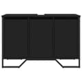 Miniatyrbillede 5 af 11: vidaXL underskab til håndvask 91x35x60 cm konstrueret træ sort