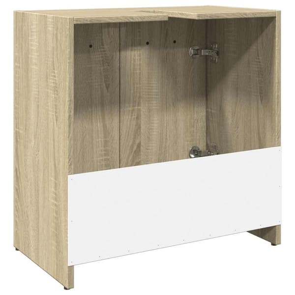 vidaXL underskab til håndvask 60x33x60 cm konstrueret træ sonoma-eg