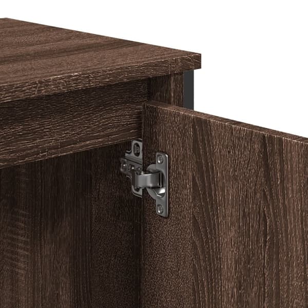 vidaXL Servantskap brun eik 60x35x60 cm konstruert tre