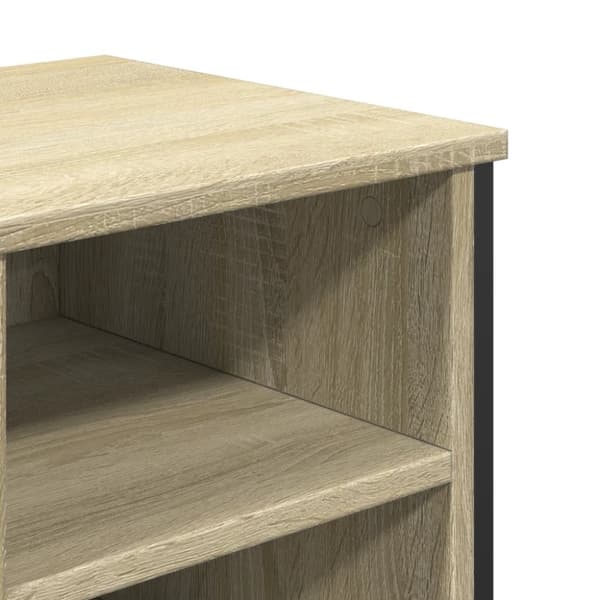 vidaXL Tvättställsskåp sonoma-ek 91x35x60 cm konstruerat trä