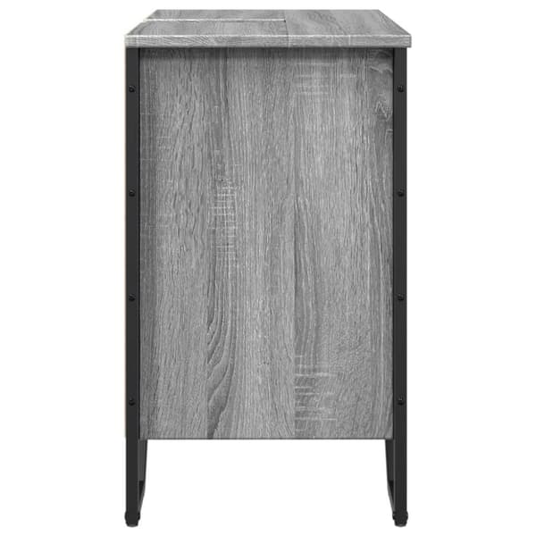 vidaXL underskab til vask 60x35x60 cm konstrueret træ grå sonoma-eg