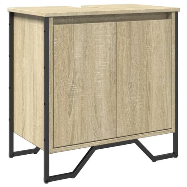 vidaXL underskab til håndvask 60x35x60 cm konstrueret træ sonoma-eg