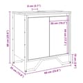 Miniatyrbillede 11 af 11: vidaXL underskab til håndvask 60x35x60 cm konstrueret træ sonoma-eg