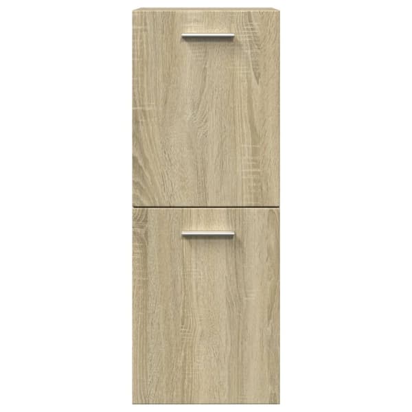 vidaXL Baderomsskap sonoma eik 30x30x80 cm sponplate