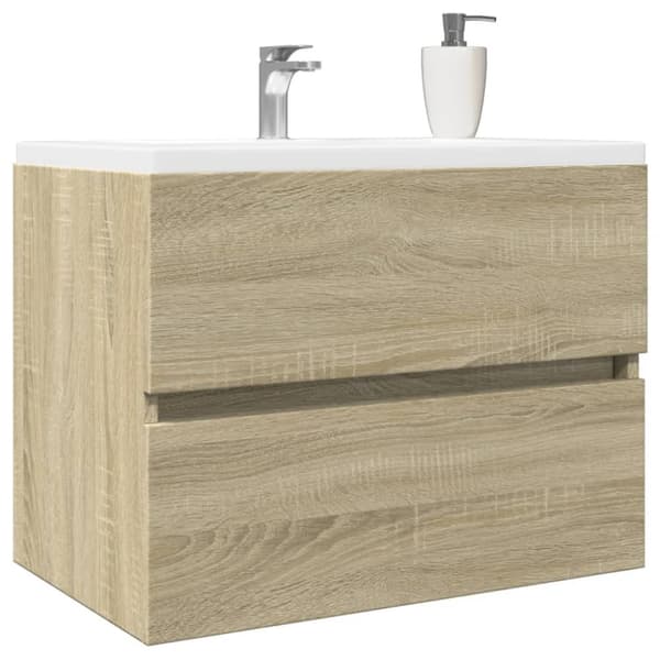 Tvättställsskåp sonoma-ek 60x38,5x45 cm spånskiva