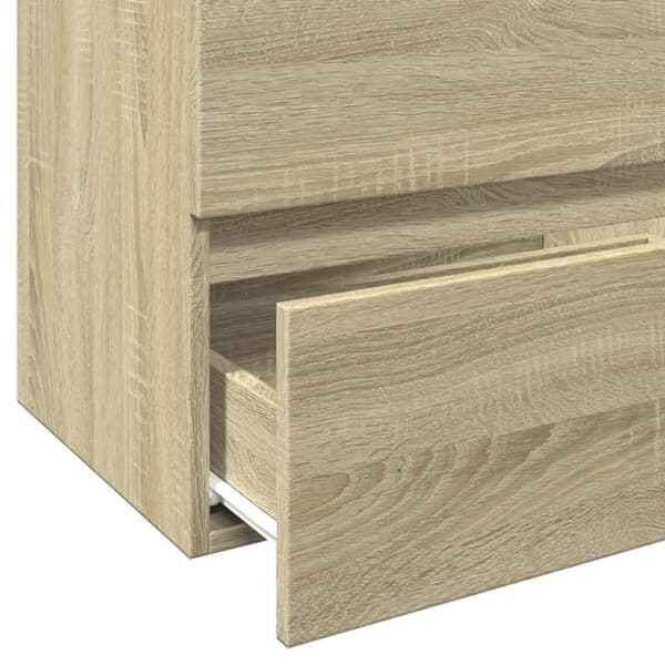 Tvättställsskåp sonoma-ek 60x38,5x45 cm spånskiva