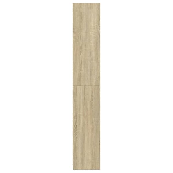 badeværelsesskab 30x30x183,5 cm spånplade sonoma-eg