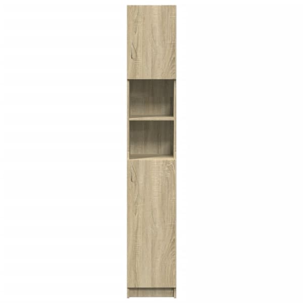 Kylpyhuonekaappi sonoma tammi 32x25,5x190 cm lastulevy