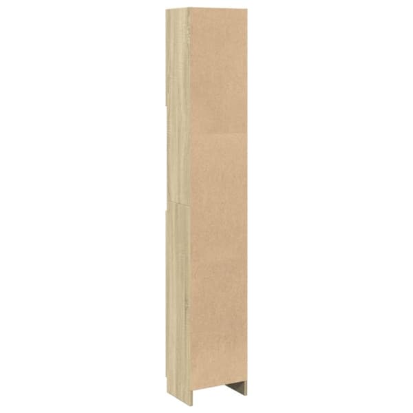 Kylpyhuonekaappi sonoma tammi 32x25,5x190 cm lastulevy