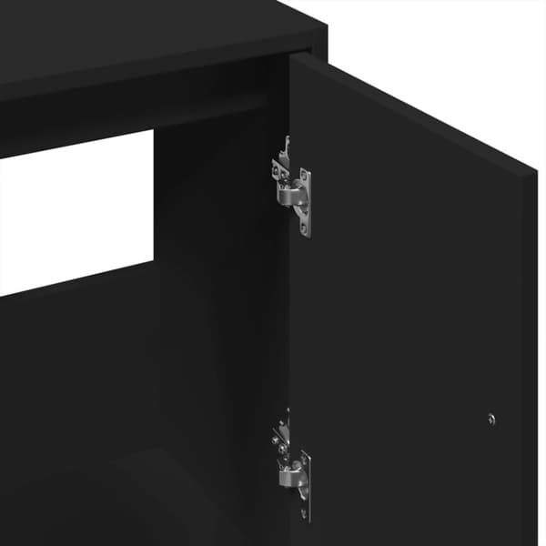 underskab til håndvask 63x29x55 cm konstrueret træ sort