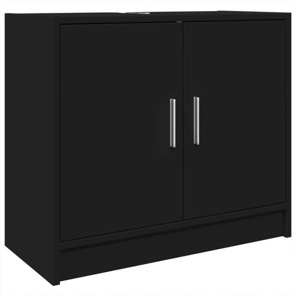 underskab til håndvask 63x29x55 cm konstrueret træ sort