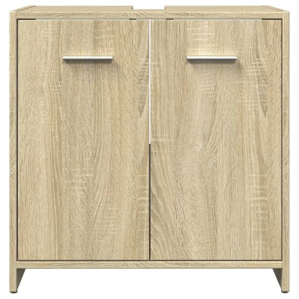 underskab til håndvask 60x33x60 cm konstrueret træ sonoma-eg