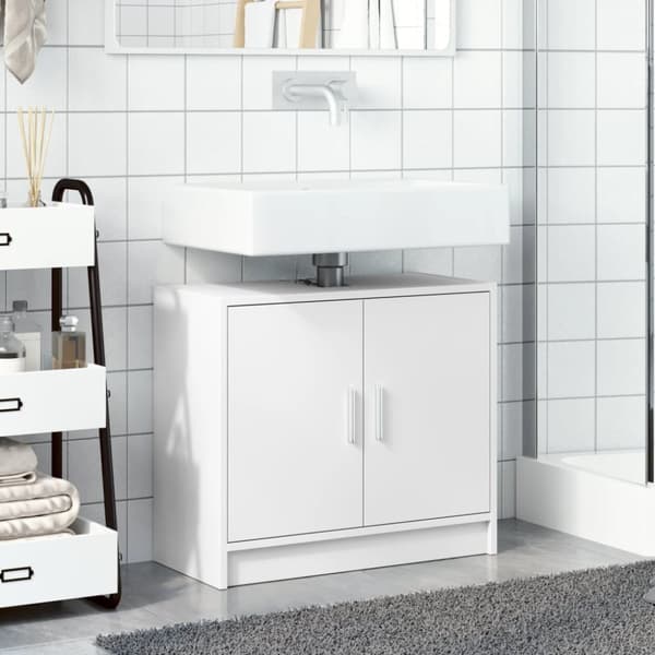 underskab til håndvask 63x29x55 cm konstrueret træ hvid