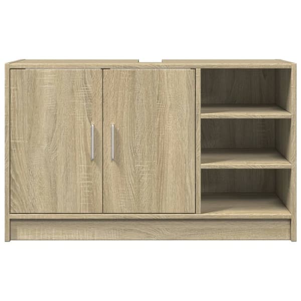 underskab til håndvask 90x29x55 cm konstrueret træ sonoma-eg