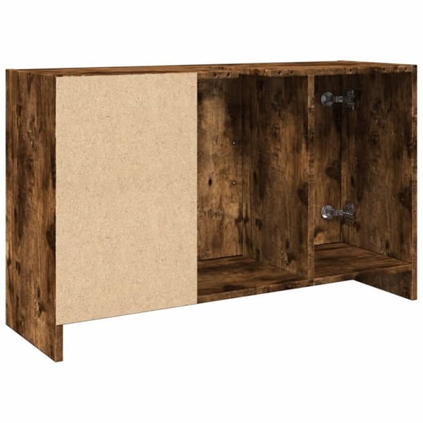 underskab til håndvask 90x29x55 cm konstrueret træ røget eg