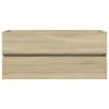 Pikkukuva 4 / 10: Kylpyhuone allaskaappi Sonoma-tammi 100x38,5x45 cm tekninen puu