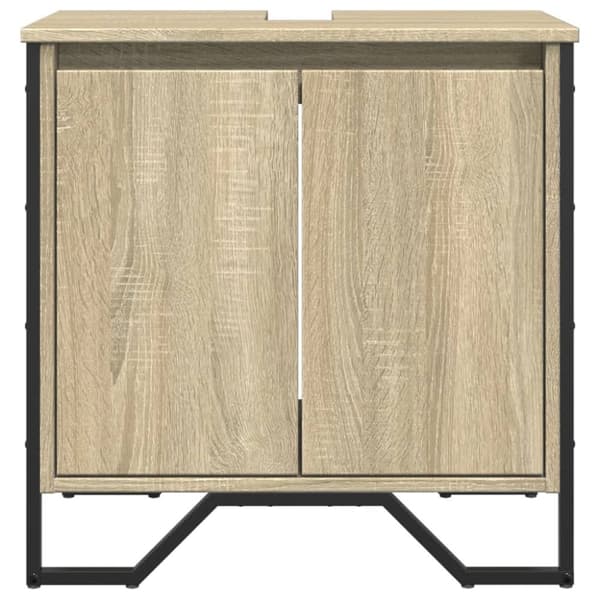 underskab til håndvask 60x35x60 cm konstrueret træ sonoma-eg