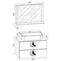 Miniatyrbilde 4 av 4: LendasMBL baderomsinnredning 3 deler eik dekor.