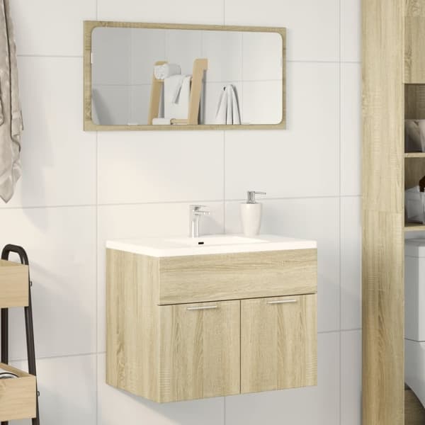 vidaXL Servantskap sonoma eik 60x38,5x46 cm sponplate