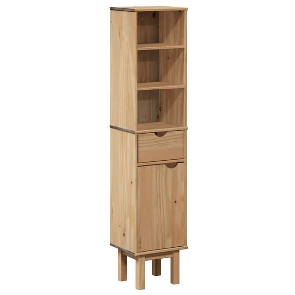 vidaXL Baderomsskap OTTA 35x30x159 cm heltre furu