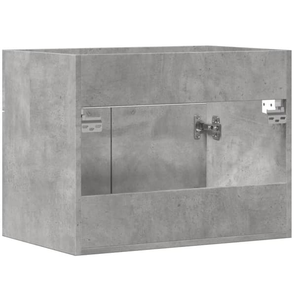 vidaXL Servantskap betonggrå 60x38,5x46 cm sponplate