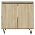 Miniatyrbilde 4 av 11: vidaXL Servantskap sonoma eik 58x33x60 cm konstruert tre