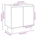 Miniatyrbilde 11 av 11: vidaXL Servantskap sonoma eik 58x33x60 cm konstruert tre