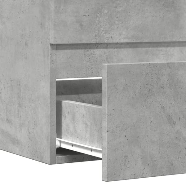 vidaXL Badrumsskåp betonggrå 60x38,5x45 cm konstruerat trä
