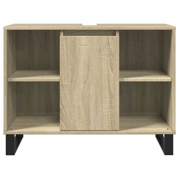 vidaXL Baderomsskap høyglans hvit 80x33x60 cm konstruert tre