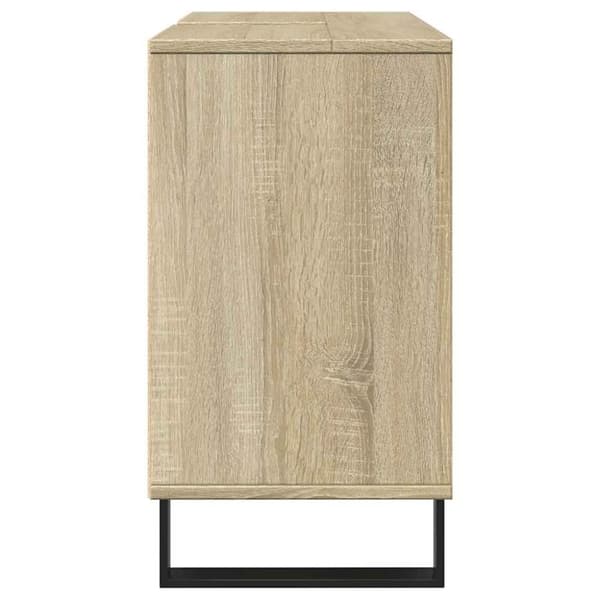 vidaXL Baderomsskap høyglans hvit 80x33x60 cm konstruert tre