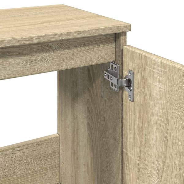vidaXL badeværelsesskab 58x33x60 cm konstrueret træ sonoma-eg