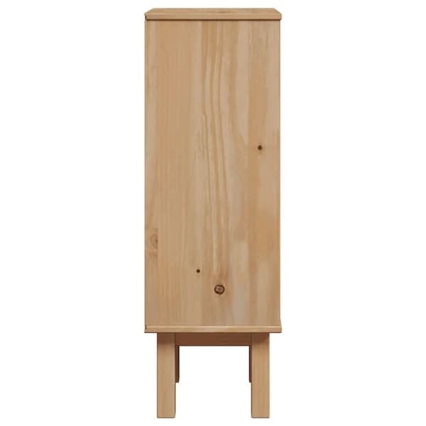 vidaXL Kylpyhuoneen seinäkaappi OTTA 35x30x55 cm täysi mänty