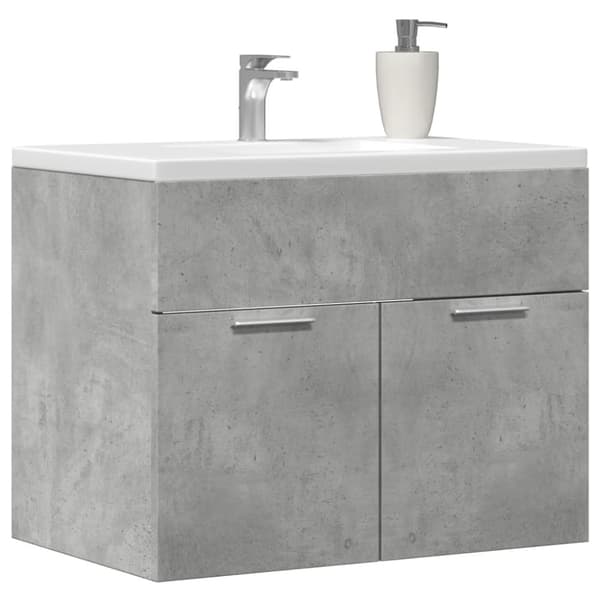 vidaXL Allaskaappi betoninharmaa 60x38,5x46 cm lastulevy