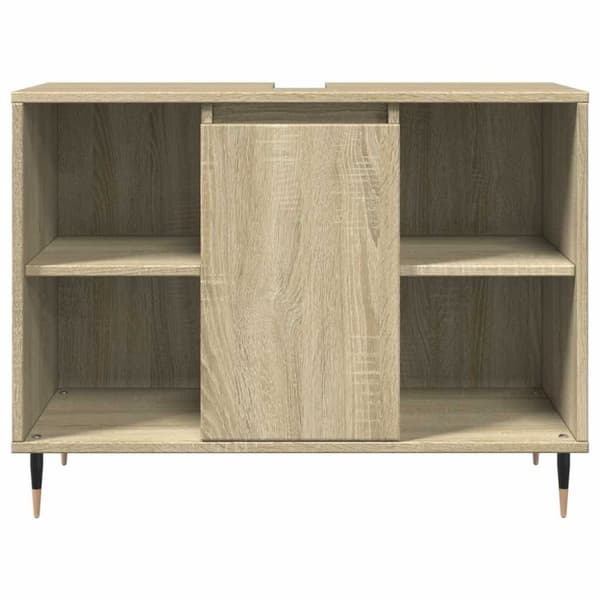 vidaXL Kylpyhuoneen kaappi Sonoma-tammi 80x33x60 cm tekninen puu