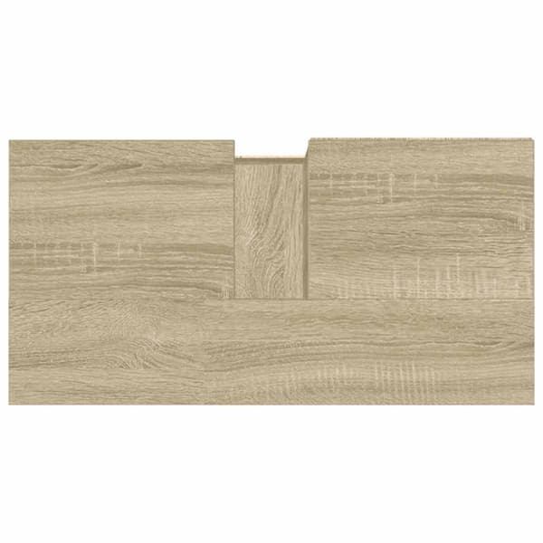vidaXL badeværelsesskab 65x33x60 cm konstrueret træ sonoma-eg