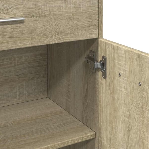 vidaXL Kylpyhuonekaappi Sonoma-tammi 60x33x80 cm lastulevy