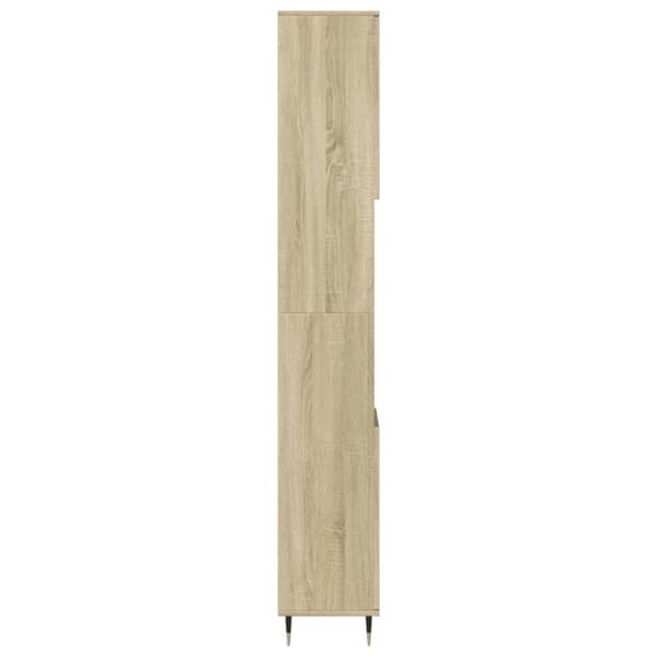 vidaXL Baderomsskap sonoma eik 30x30x190 cm konstruert tre